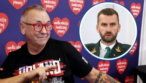 Na zdjęciu założyciel WOŚP Jerzy Owsiak oraz były siatkarz reprezentacji Polski Marcin Możdżonek
