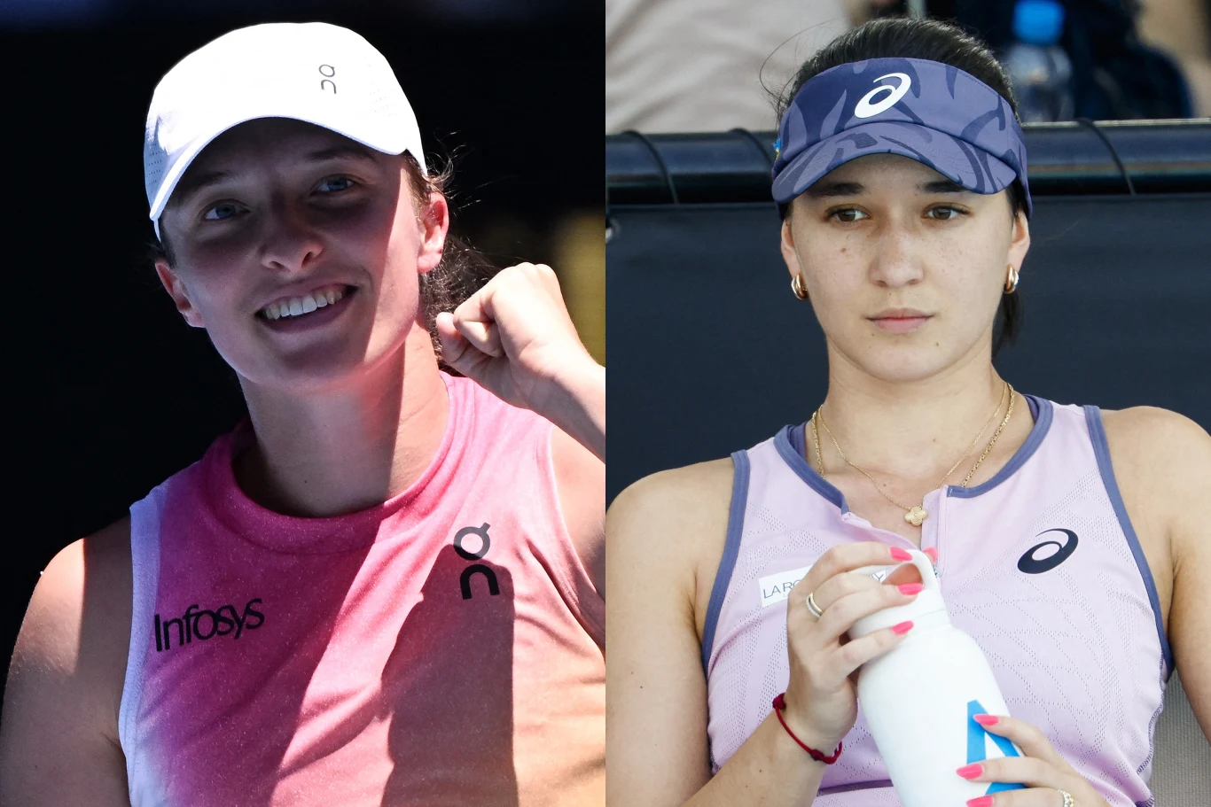 Iga Świątek i Eva Lys