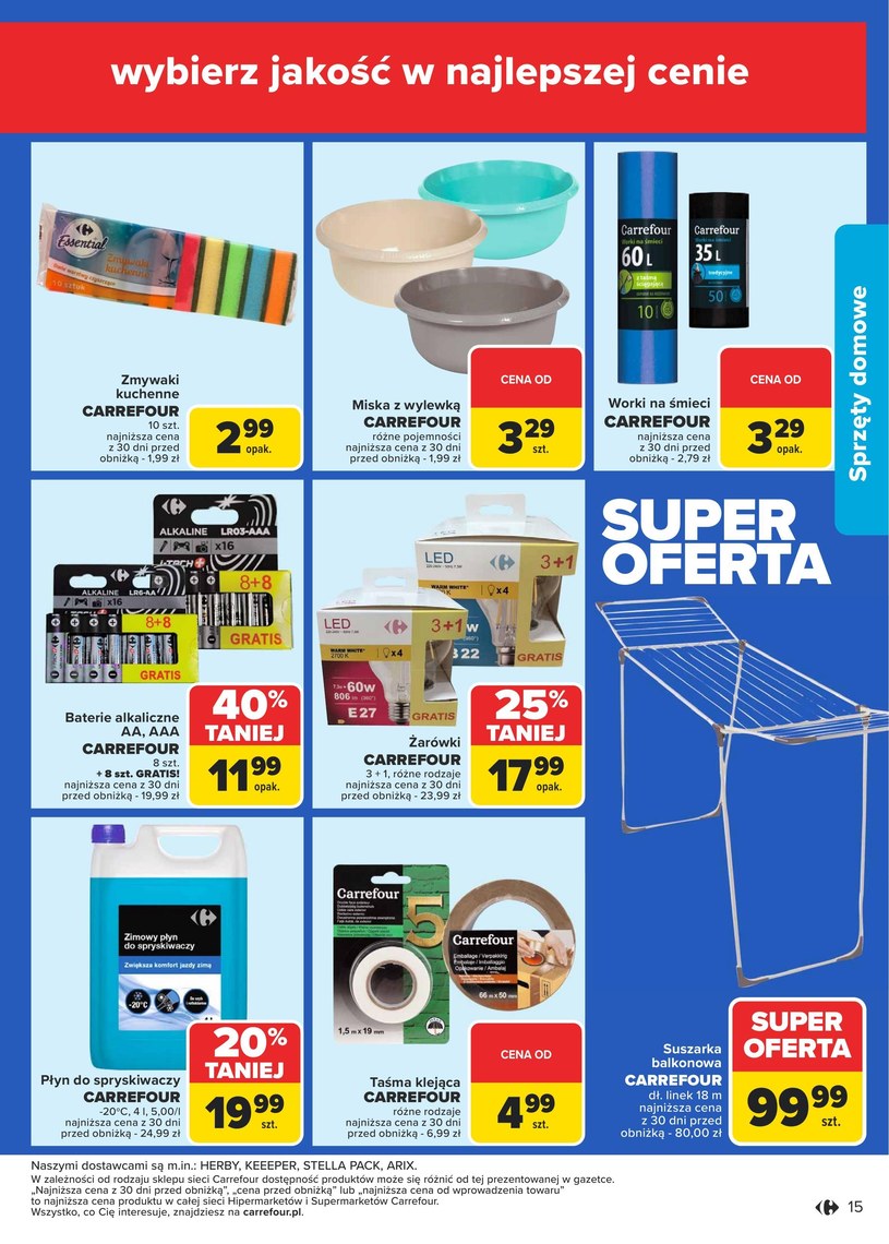 Gazetka: Niskie ceny na wyciągnięcie ręki - Carrefour Market - strona 15