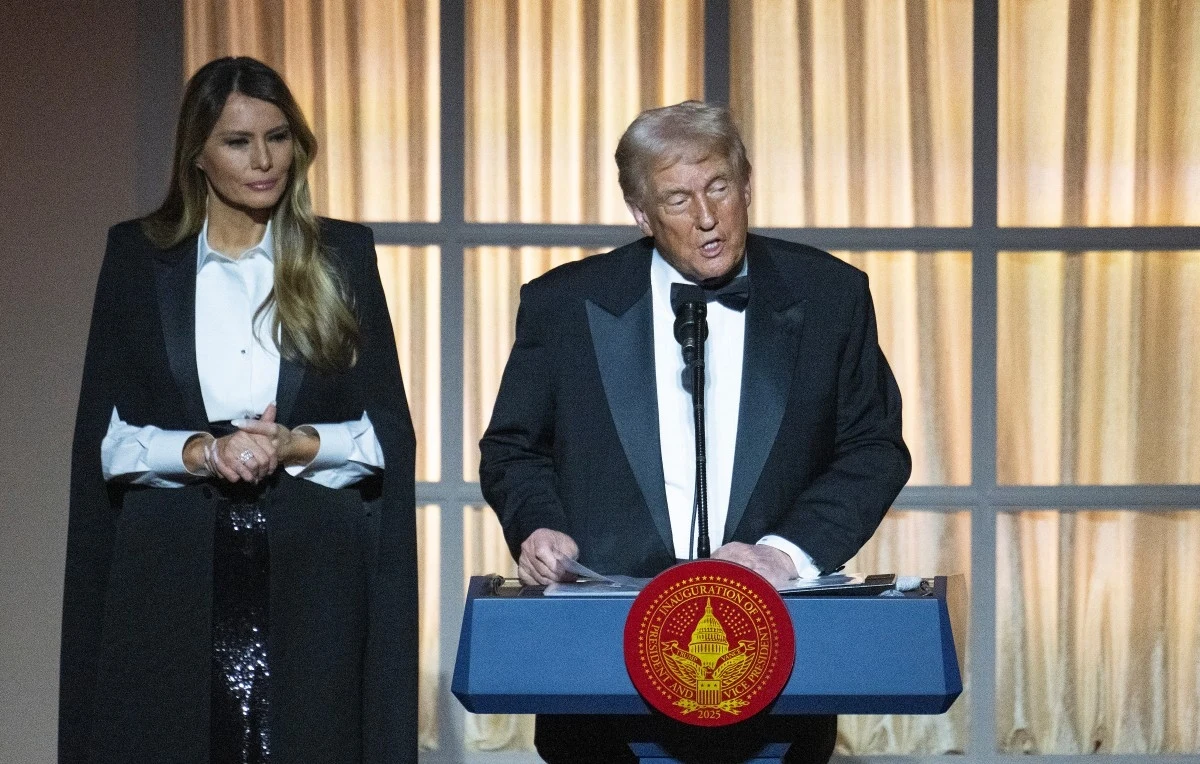 Prezydent elekt Donald Trump z żoną Melanią podczas wystąpienia 19 stycznia Prezydent elekt Donald Trump z żoną Melanią podczas wystąpienia 19 stycznia