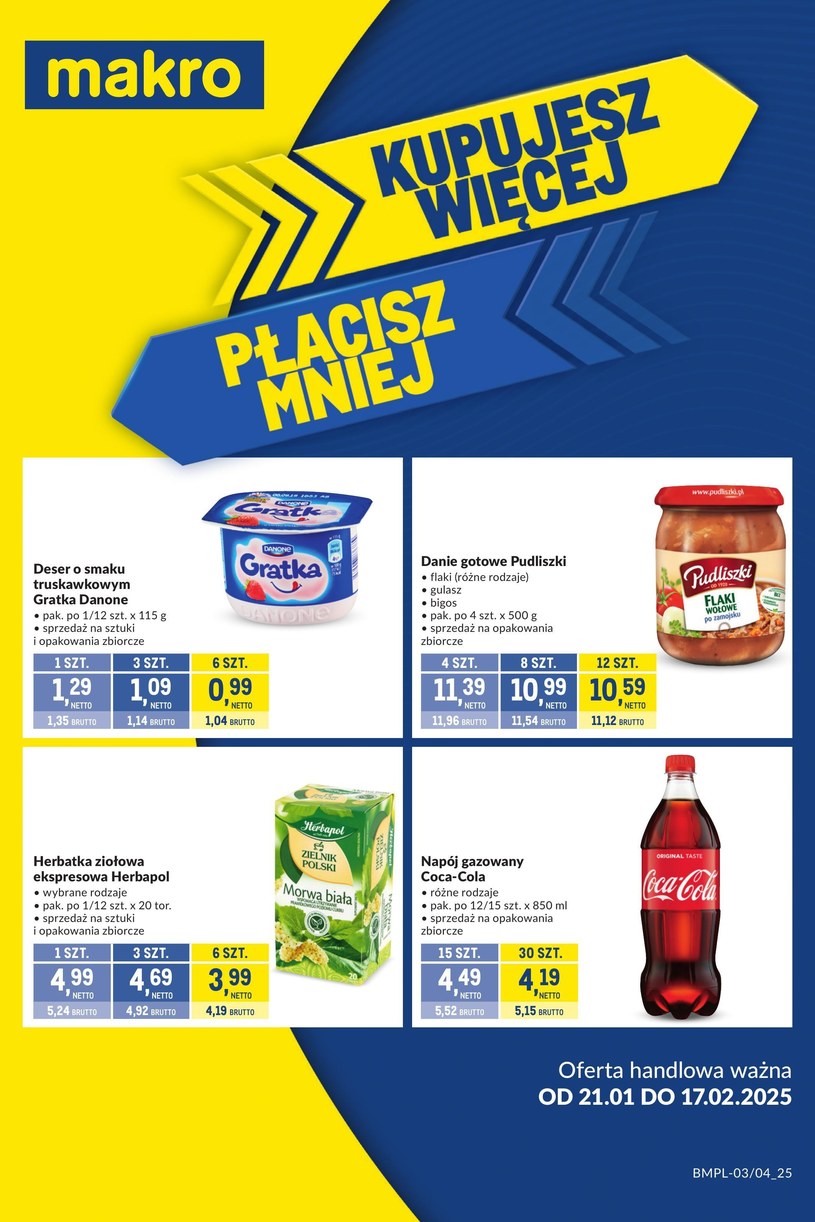 Gazetka promocyjna Makro Cash&Carry - ważna od 21. 01. 2025 do 17. 02. 2025