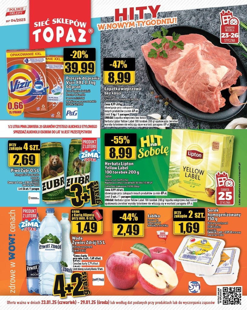 Gazetka promocyjna Topaz - ważna od 23. 01. 2025 do 29. 01. 2025