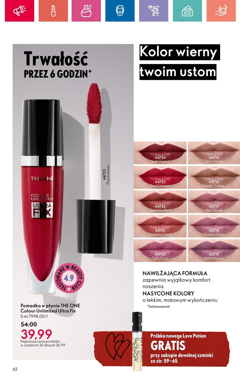 Gazetka: Oriflame - razem lepiej - strona 62