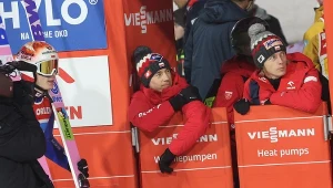 Paweł Wąsek, Kamil Stoch i Dawid Kubacki. Polscy skoczkowie na razie nie znaleźli sposobu na przełamanie dominacji Austriaków i Niemców