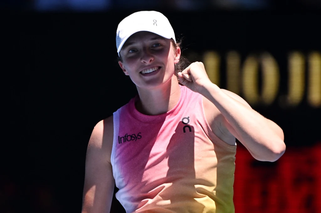 Iga Świątek Iga Świątek rywalizowała z Evą Lys o ćwierćfinał Australian Open 2025