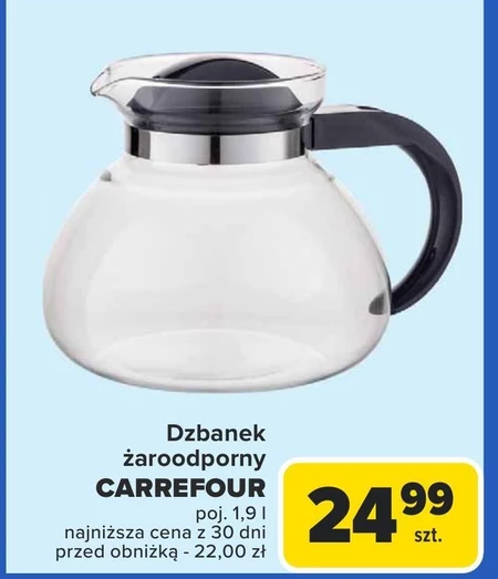 Dzbanek żaroodporny Carrefour