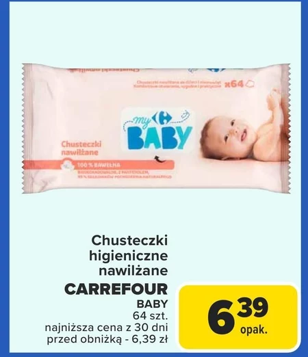 Chusteczki nawilżane Carrefour