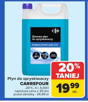 Płyn do spryskiwaczy zimowy Carrefour niska cena