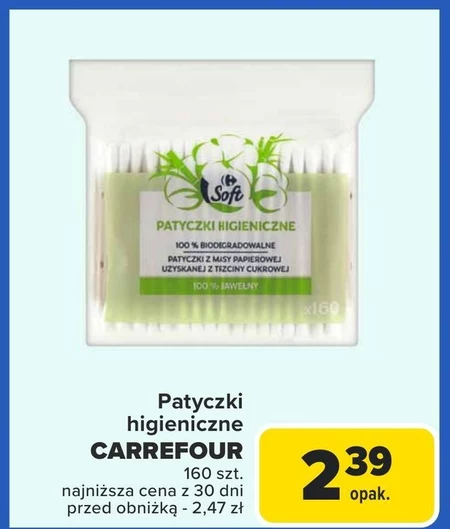 Patyczki higieniczne Carrefour