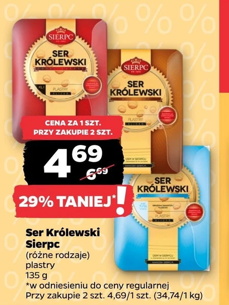 Sierpc Ser królewski plastry 135 g