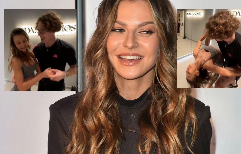 Anna Lewandowska i Mikołaj Bagiński tańczą bachatę. Fani w szoku Anna Lewandowska i Mikołaj Bagiński tańczą bachatę. Fani w szoku