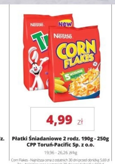 Płatki śniadaniowe Nestle