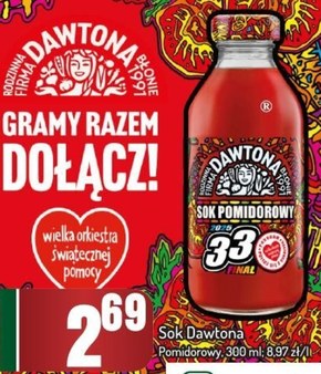 Dawtona Sok pomidorowy 300 ml niska cena