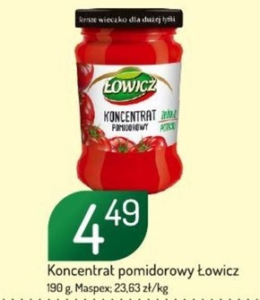 Łowicz Koncentrat pomidorowy 190 g niska cena