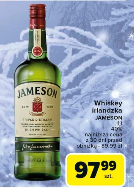Jameson Irish Whiskey 1 l