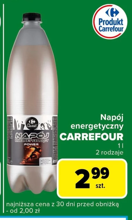 Napój energetyczny Carrefour