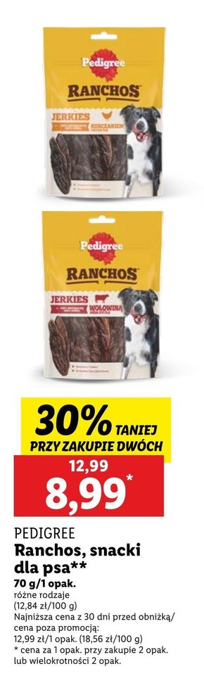 Pedigree Ranchos Superfoods Karma uzupełniająca dla dorosłych psów indyk z żurawiną & ryżem 70 g  niska cena