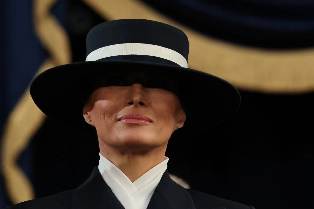 Melania Trump podczas zaprzysiężenia Donalda Trumpa w 2025 r.