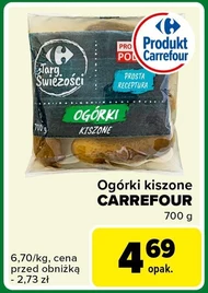 Ogórki kiszone Carrefour