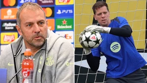 Hansi Flick i Wojciech Szczęsny