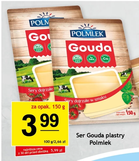 Polmlek Ser Gouda plastry 150 g