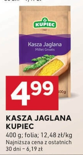 Kupiec Kasza jaglana 400 g niska cena