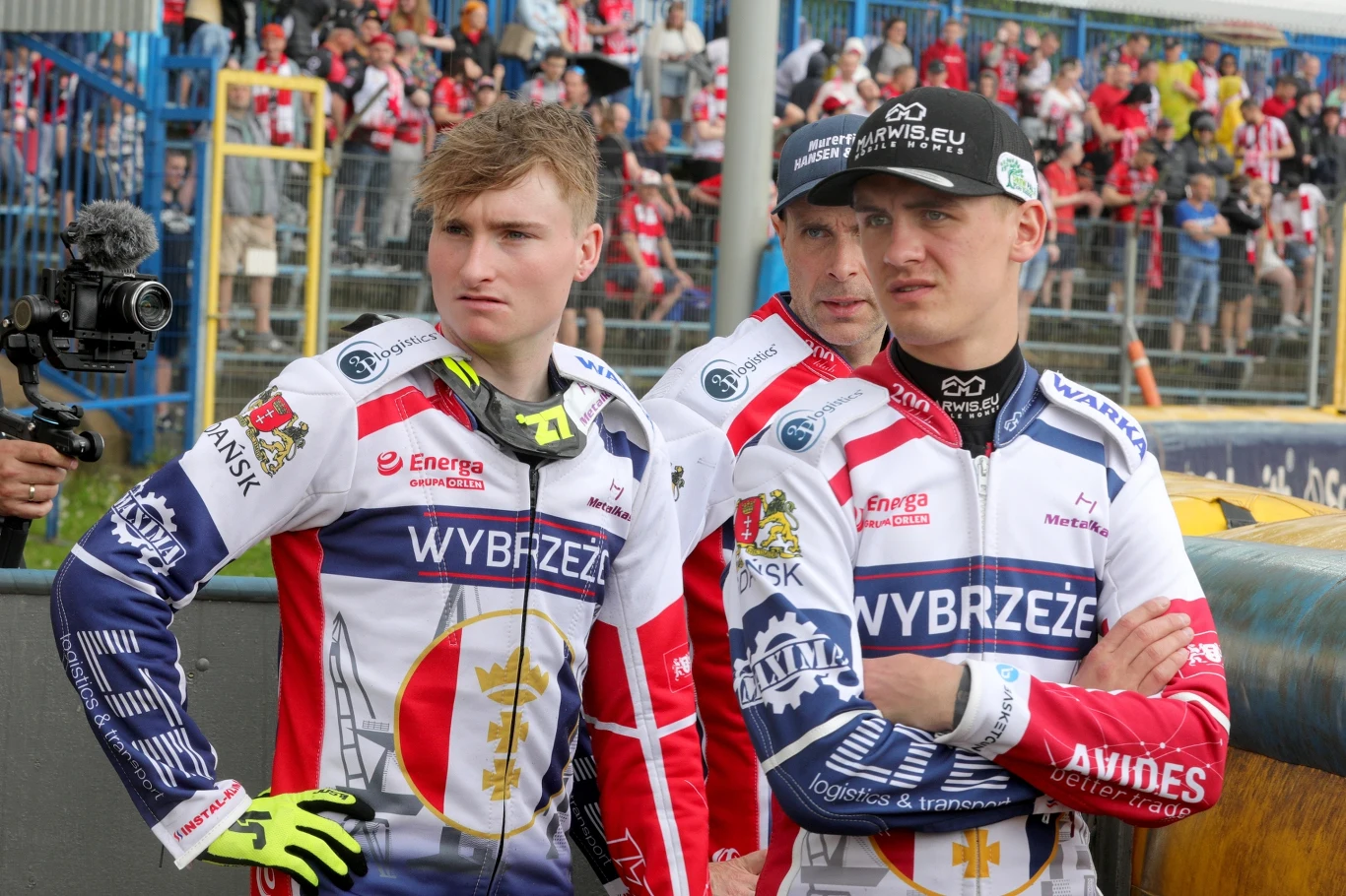 Tom Brennan i Mateusz Tonder. Za nimi Niels Kristian Iversen.