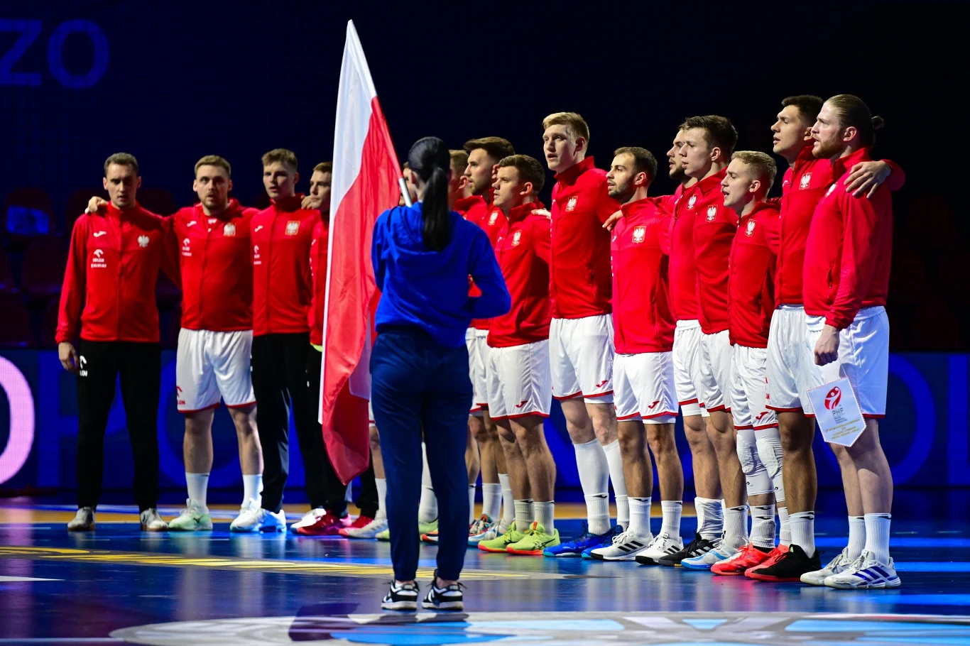 Reprezentacja Polski przed meczem z Algierią w Porecu