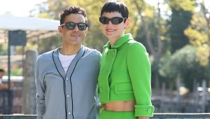 Rami Malek i Emma Corrin na festiwalu w Wenecji w 2024 roku