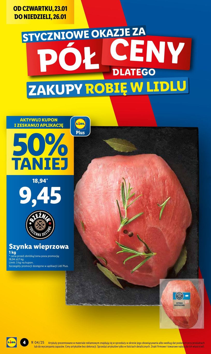 Gazetka: 50% taniej na wybrane produkty - Lidl - strona 4