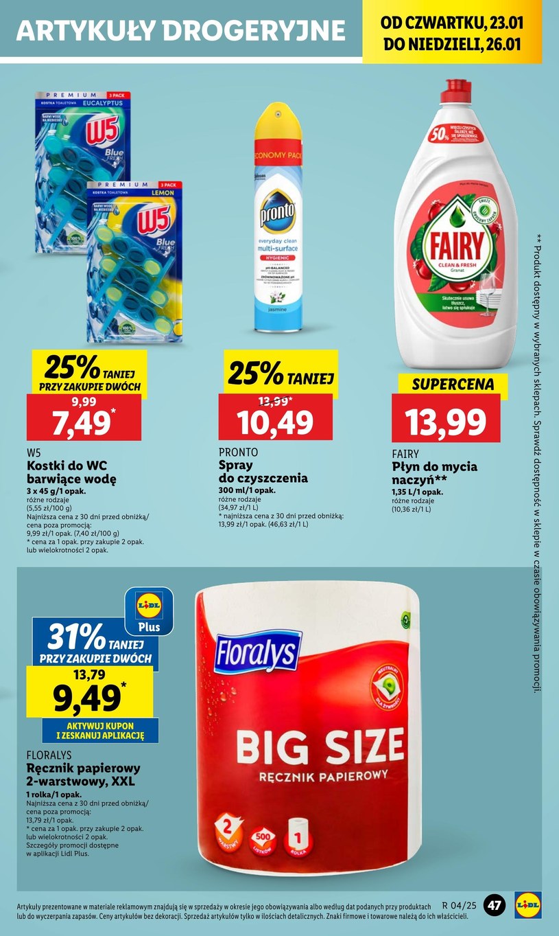 Gazetka: 50% taniej na wybrane produkty - Lidl - strona 49