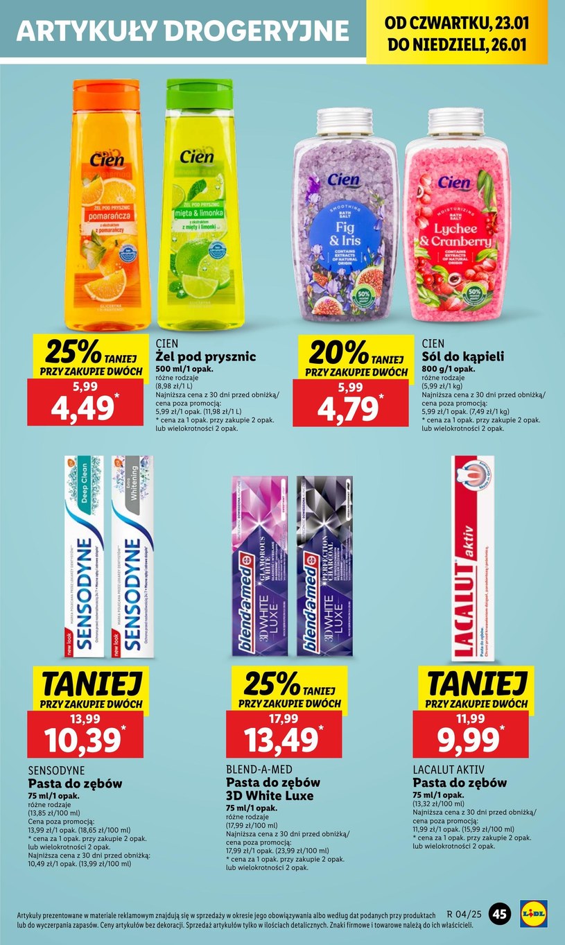 Gazetka: 50% taniej na wybrane produkty - Lidl - strona 47