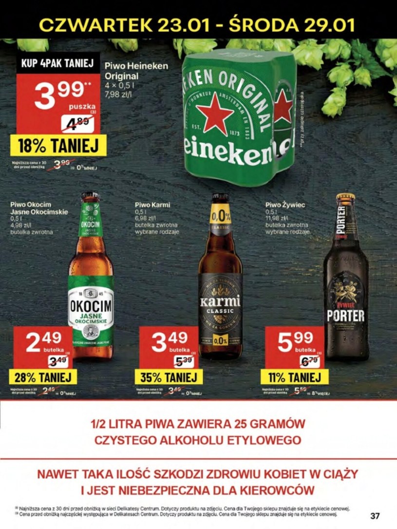 Gazetka: Promocje od czwartku do niedzieli - Delikatesy Centrum - strona 37