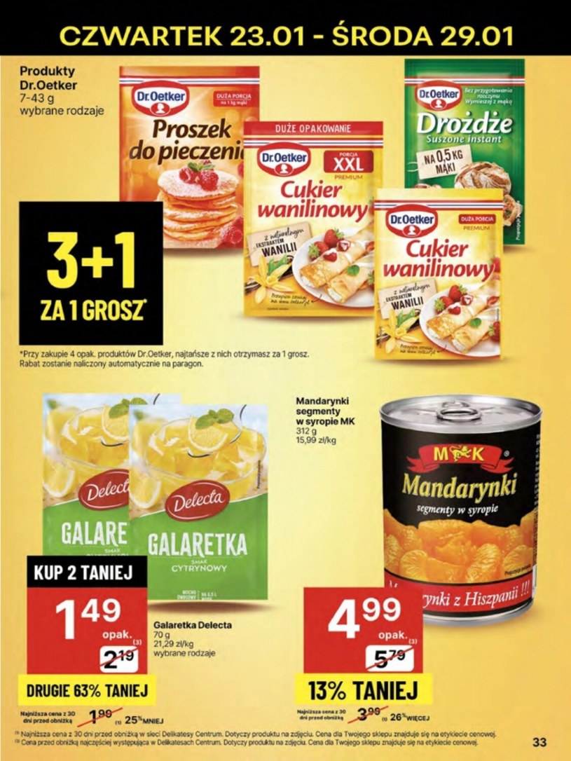 Gazetka: Promocje od czwartku do niedzieli - Delikatesy Centrum - strona 33