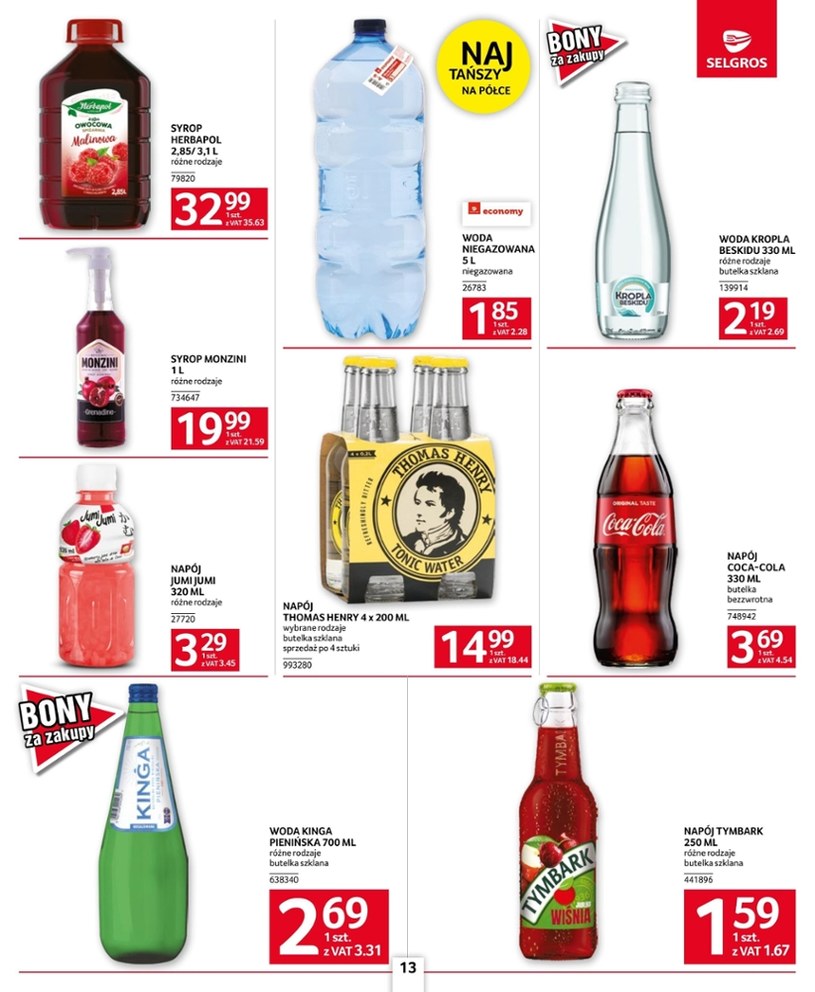 Gazetka: Najlepsze oferty dla gastronomii - Selgros Cash&Carry - strona 13