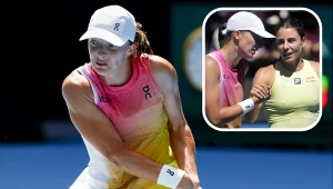 Iga Świątek i Emma Navarro podczas Australian Open