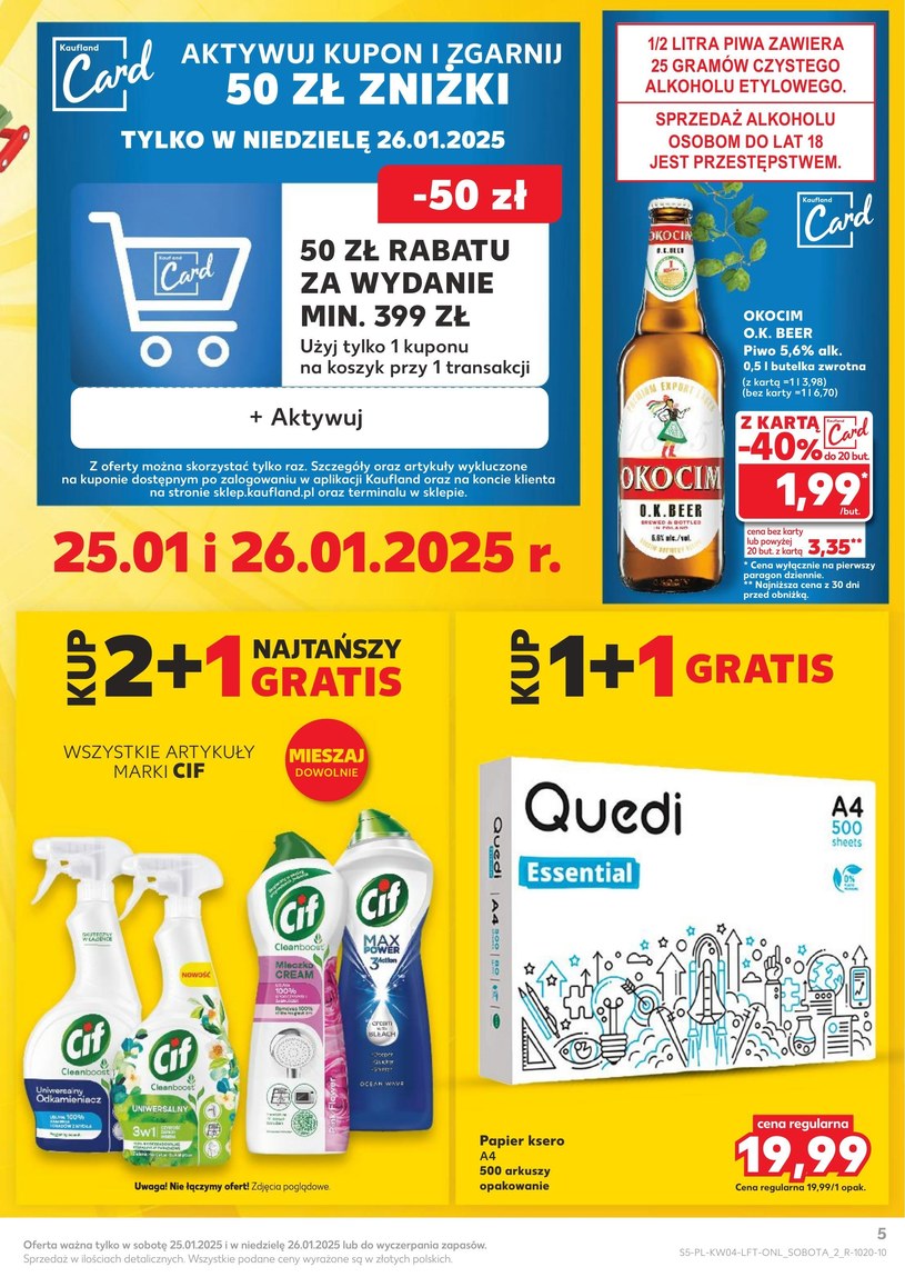 Gazetka: Zimowe oszczędności na start - Kaufland - strona 5