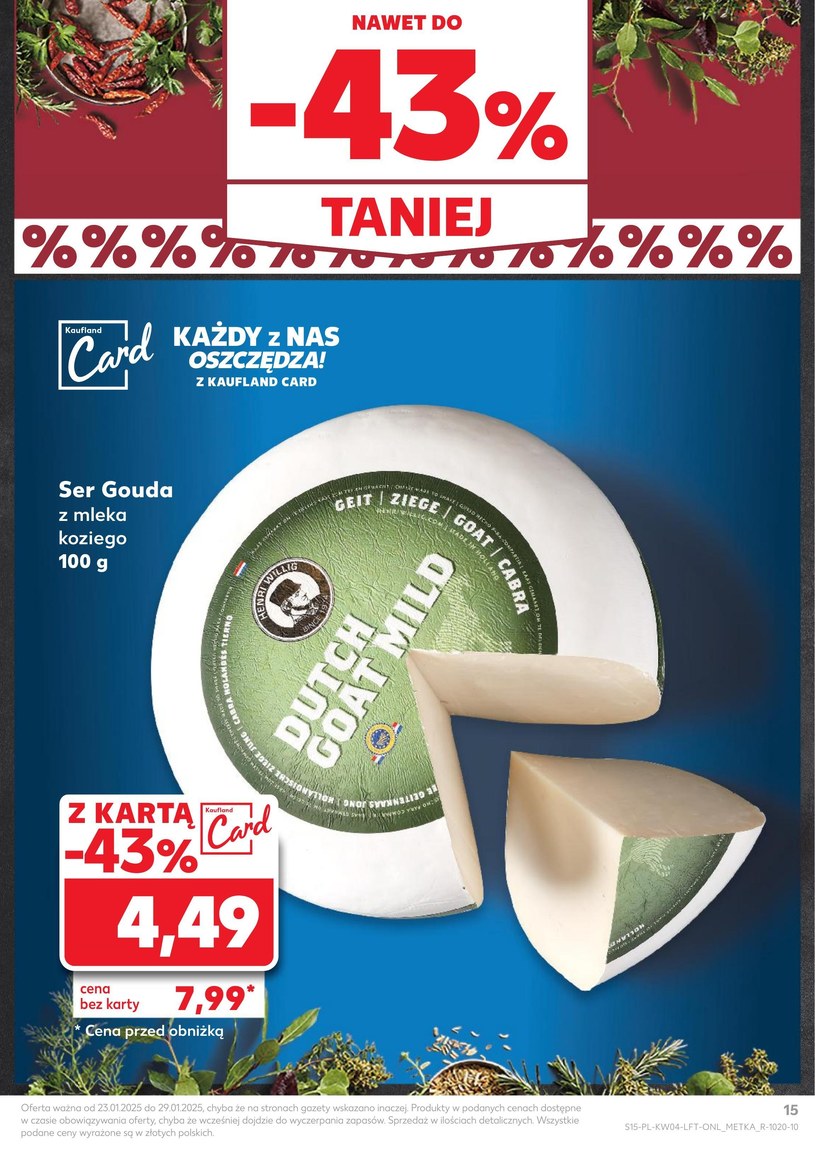 Gazetka: Zimowe oszczędności na start - Kaufland - strona 15