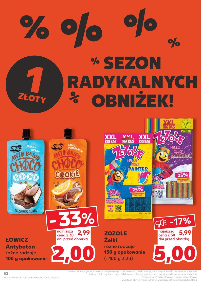 Gazetka: Zimowe oszczędności na start - Kaufland - strona 52