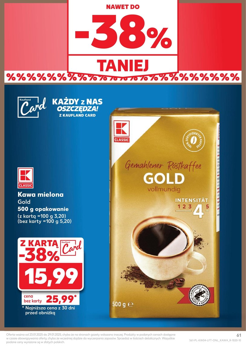 Gazetka: Zimowe oszczędności na start - Kaufland - strona 61