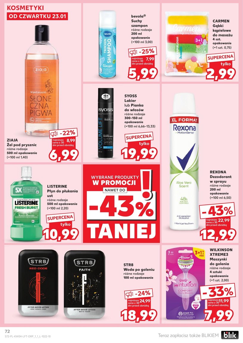 Gazetka: Zimowe oszczędności na start - Kaufland - strona 72