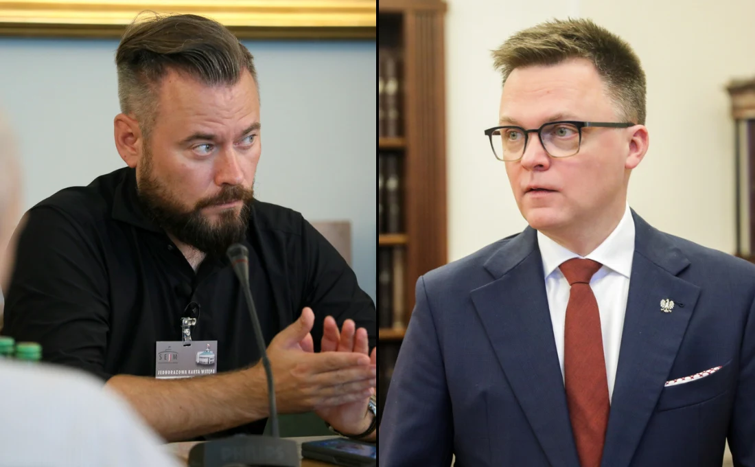 Wybory prezydenckie 2025. Spięcie Krzysztofa Stanowskiego i Szymona Hołowni Wybory prezydenckie 2025. Spięcie Krzysztofa Stanowskiego i Szymona Hołowni