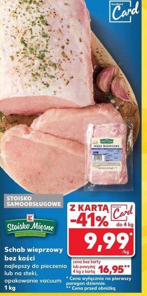 Schab bez kości K-Stoisko Mięsne niska cena