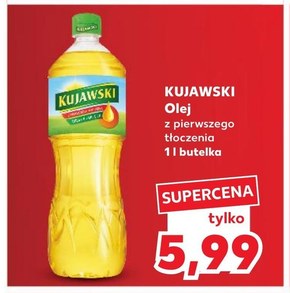 Kujawski Olej rzepakowy z pierwszego tłoczenia 1 l niska cena