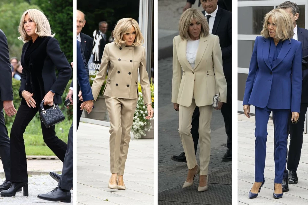 Brigitte Macron często wybiera garnitury