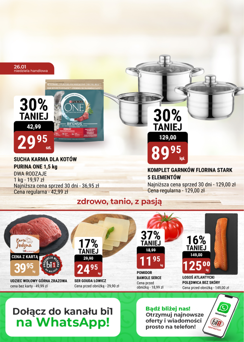 Gazetka promocyjna bi1 - ważna od 22. 01. 2025 do 28. 01. 2025