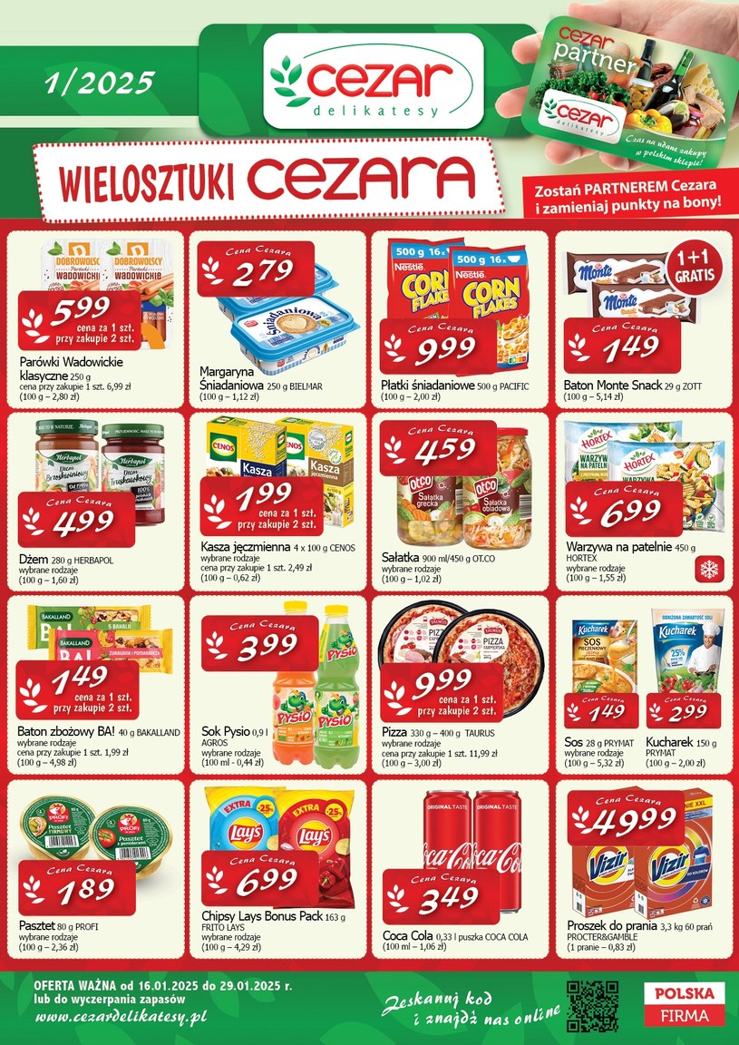 Gazetka: Delikatesy CEZAR - nowa oferta - strona 1