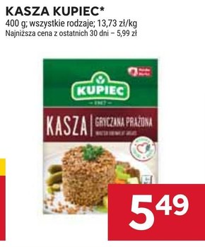 Kupiec Kasza gryczana prażona 400 g (4 x 100 g) niska cena