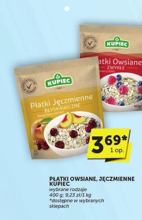 Płatki owsiane Kupiec niska cena