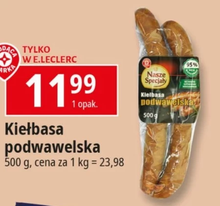 Kiełbasa podwawelska Nasze Specjały